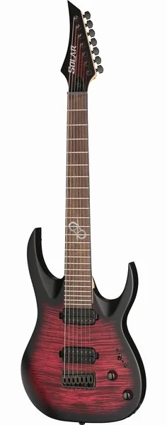 Solar Guitars AB2.7Red Burst Thomann LTD edestä