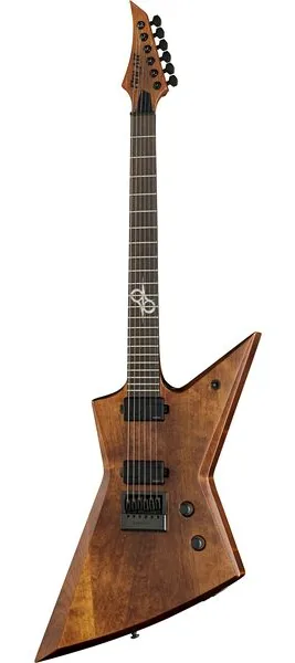 Solar Guitars E1.6AAN Aged Natural Matte edestä