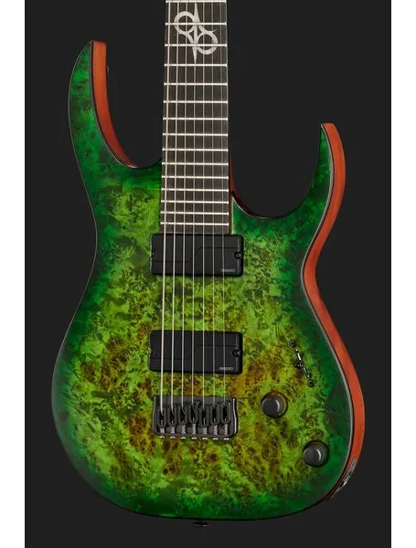 Solar Guitars S1.7AHLB Lime Burst Matte, yksityiskohta 4