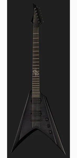 Solar Guitars V2.6FBB Baritone Flame Black, yksityiskohta 2