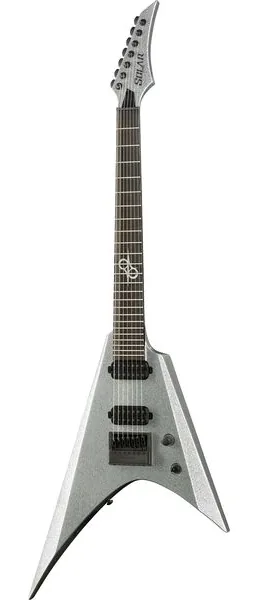 Solar Guitars VAR1.7SP Silver Sparkle edestä