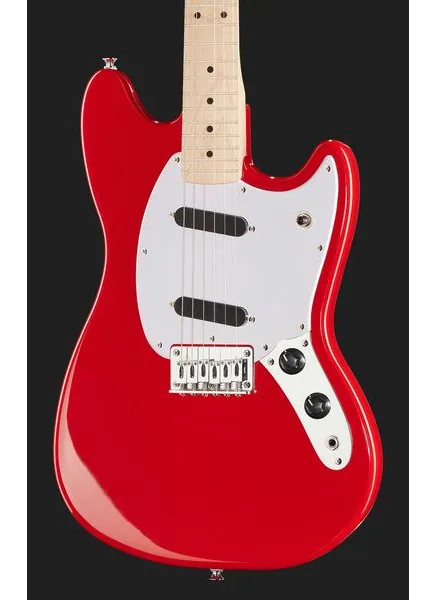 Squier Sonic Mustang MN Torino Red, yksityiskohta 4