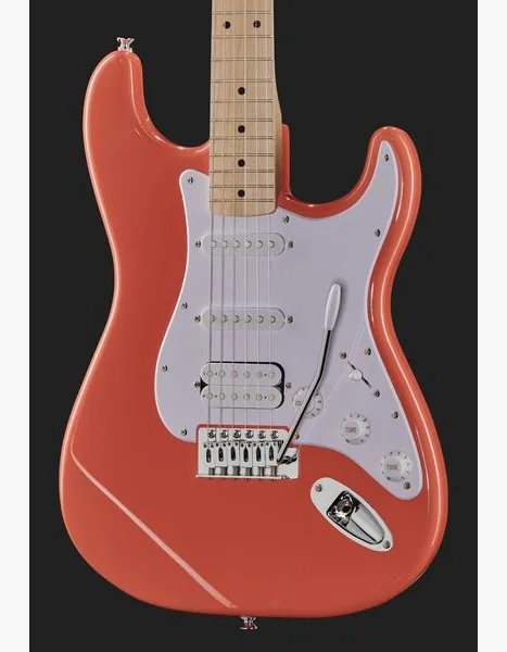 Squier Sonic Strat HSS TCoral, yksityiskohta 4