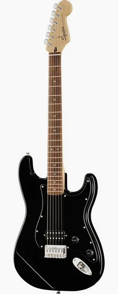 Squier Sonic Strat HT H Black edestä