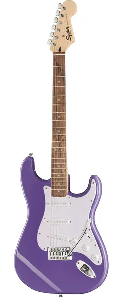 Squier Sonic Strat LRL Ultraviolet edestä