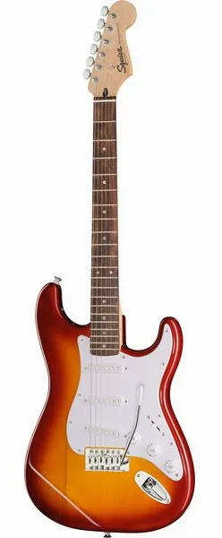 Squier Sonic Strat LRL WPG SSB edestä