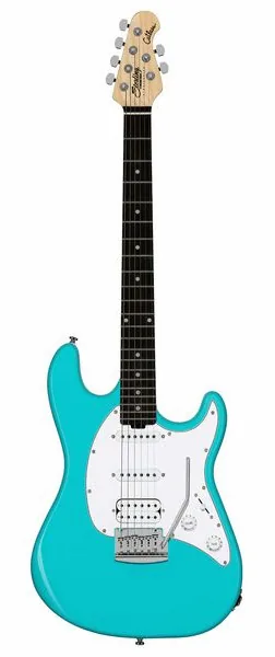 Sterling by Music Man Cutlass CT20HSS Electric Blue edestä