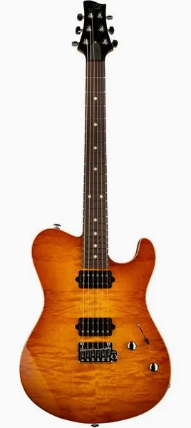 Suhr Oso Tea Burst edestä