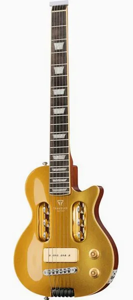 Traveler Guitar EG 1 Deluxe P90 Gold edestä
